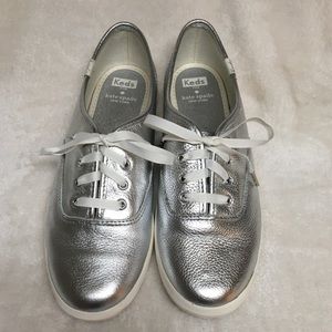 Keds by Kate Spade New York Metallic Silver Sneaker